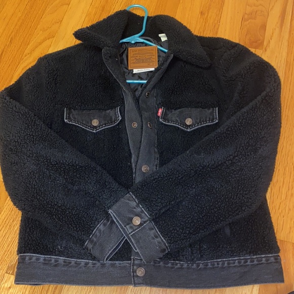 Levi’s Ex-Boyfriend Pieced Trucker Jacket Size Small - Picture 2 of 6